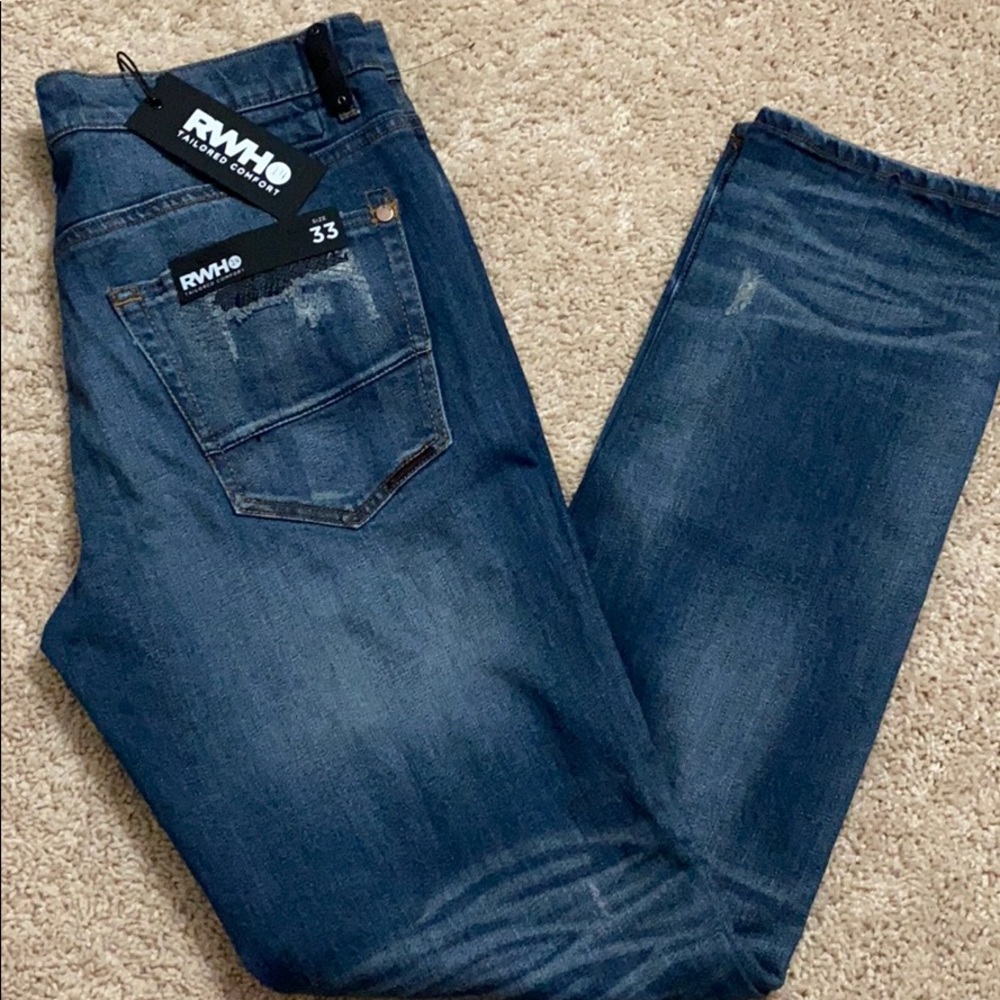 NWT Men’s RWH 14 Clocktower Slim Jeans 33